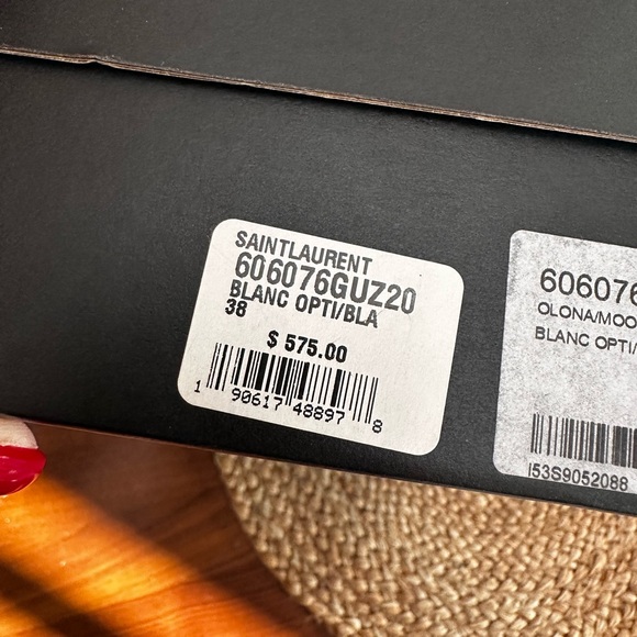 Saint Laurent White High-Top Sneakers Canvas Style - Picture 10 of 11